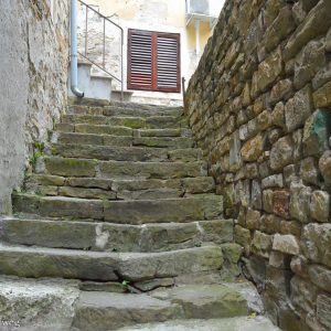 Steile Treppen von Piran