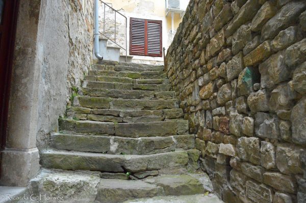 Steile Treppen von Piran