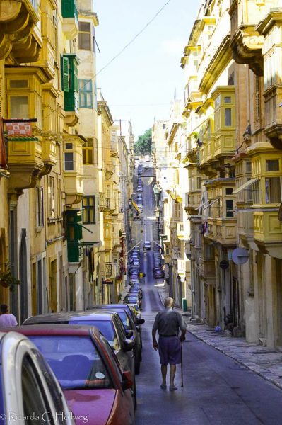 Interessante Straßen Vallettas