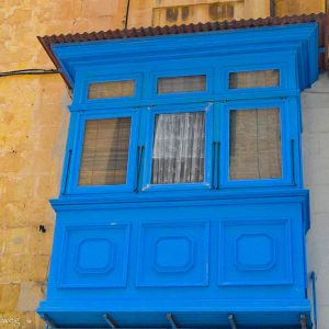 Blauer Erker auf Malta