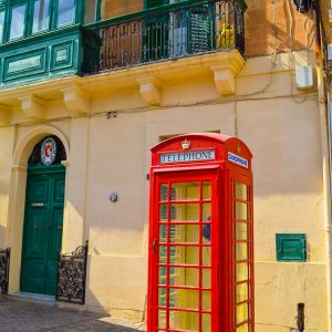 Telefonzelle in Valletta