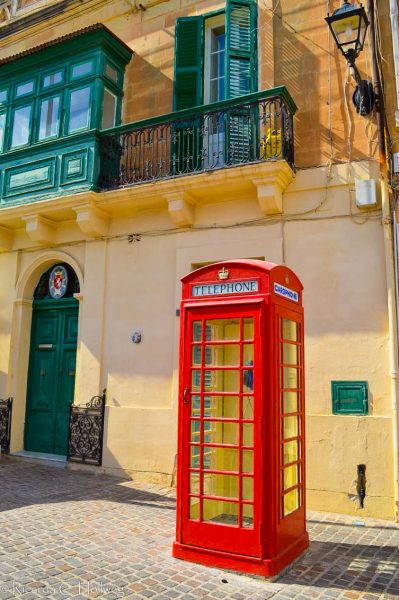 Telefonzelle in Valletta