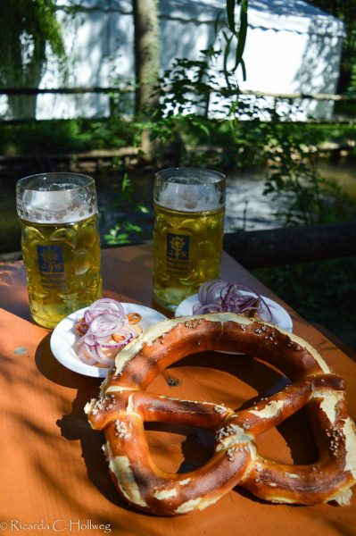 Breze und Bier in München