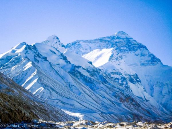Tibetische Seite des Mount Everest