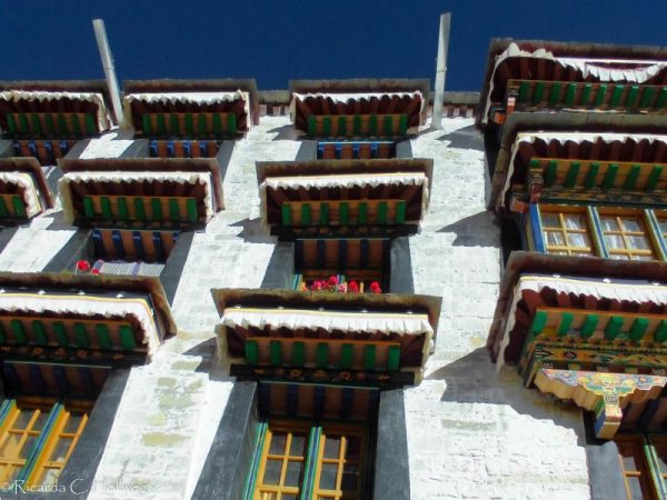 traditionelle Architektur in Tibet
