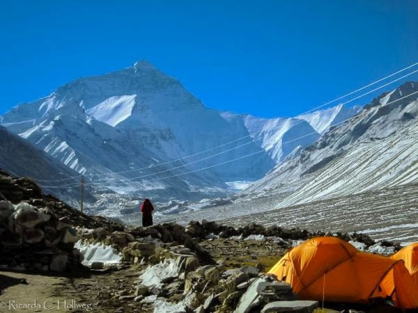 Zeltlager vor dem Mount Everest