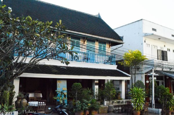 Haus in Luang Prabang im kolonialen Stil