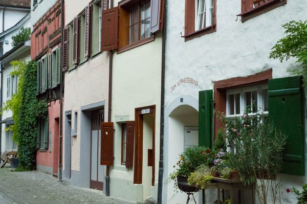 Häuserreihen in Stein am Rhein