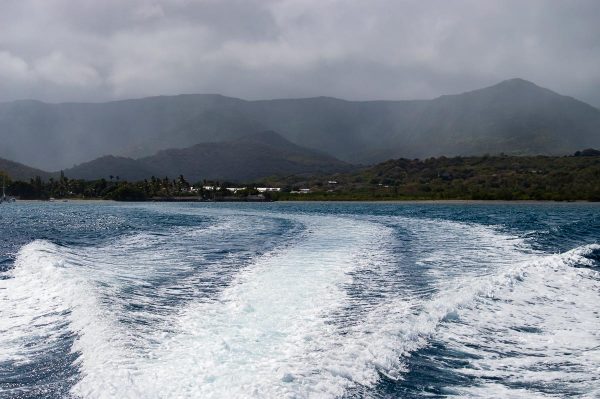 Mauritius vom Boot aus gesehen