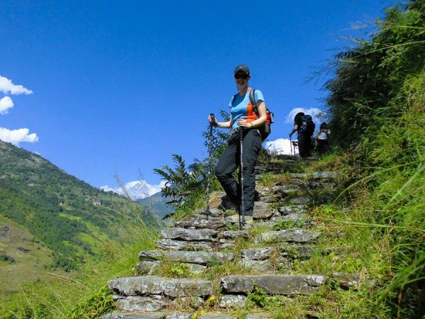 Beim Community Trekking in Nepal