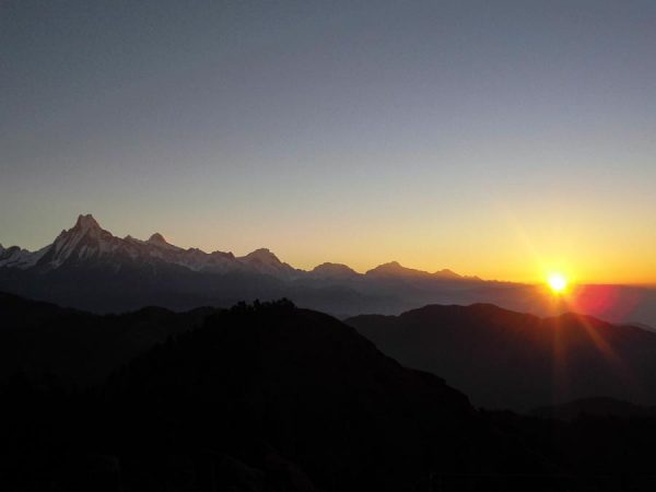 Sonnenaufgang über dem Annapurna