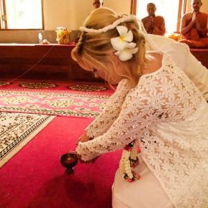 Buddhistische Hochzeitszeremonie Thailand