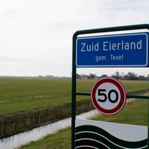 Ortsschild Süd Eierland Texel