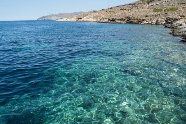 Klares Meer auf Tinos