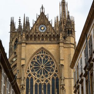 Blick auf die Kathedrale von Metz