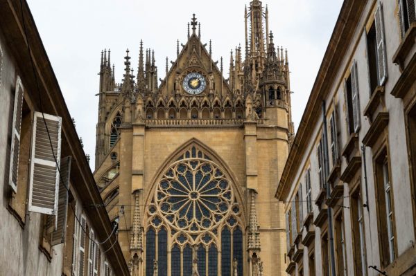 Blick auf die Kathedrale von Metz