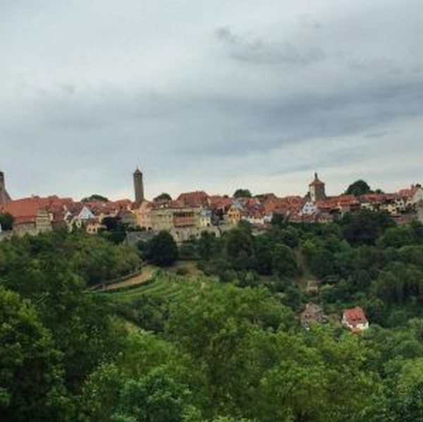 Medieval skyline of Rothenburg