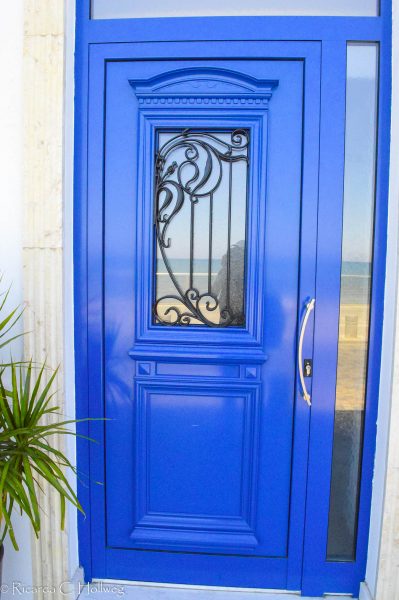 Blue modern door Cyprus