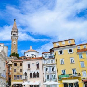 Pastel-colored Houses of Piran