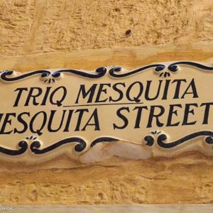 Street sign in Mdina