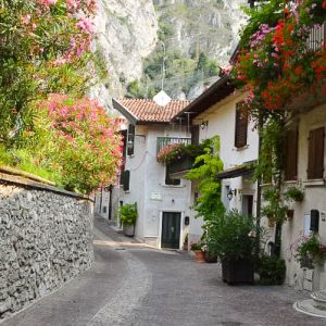 Village scene Limone sul Garda