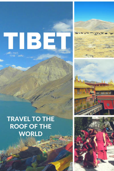 Pinterest Pin with information on Tibet travel