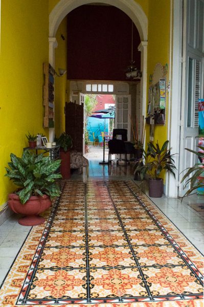 colorful floor in Mérida Mexico