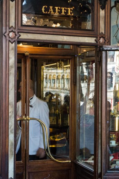 Entrance of Cafe Florian in Venice