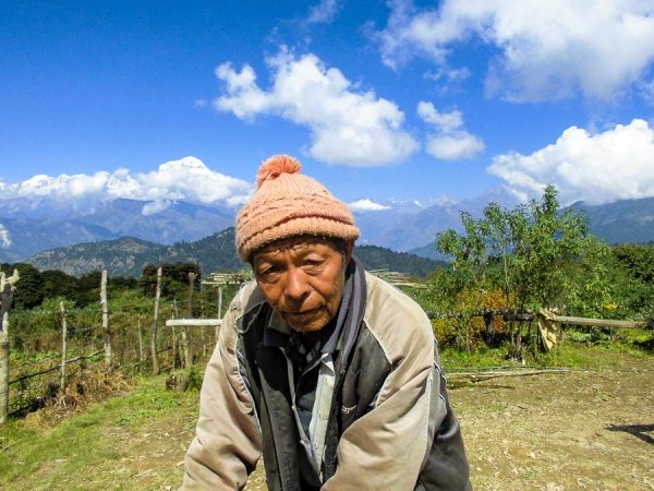 Farmer met by Community Trekking in Nepal