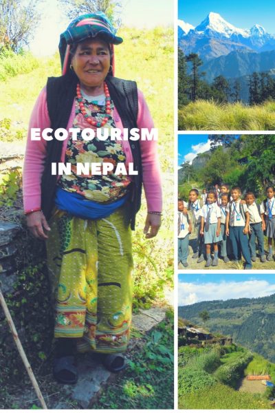 Pinterest Pin Eco Tourism in Nepal