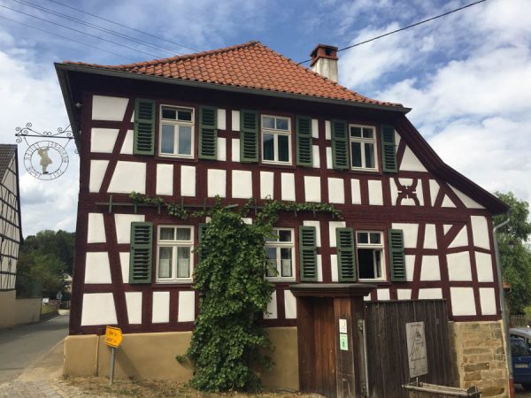 Historical half timbered house Mürsbach Upper Franconia
