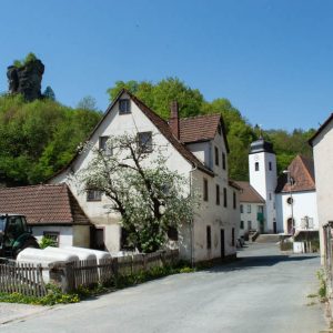 Village idyll in Tüchersfeld Franconian Switzerland