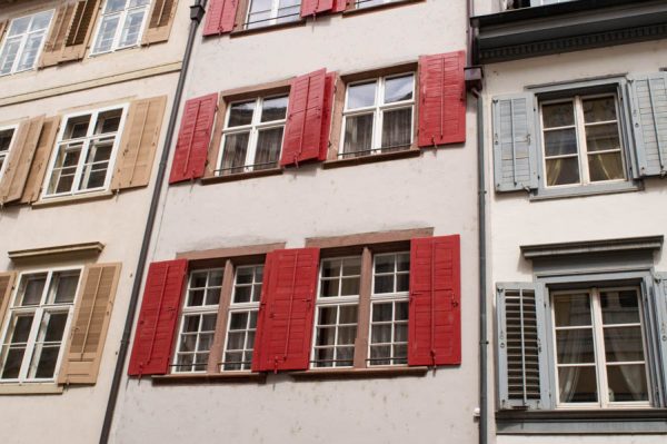 Window shutters in Basel