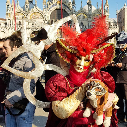 The Lovely Dog at Venice Carnival