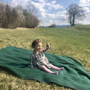 Picknick blanket in nature